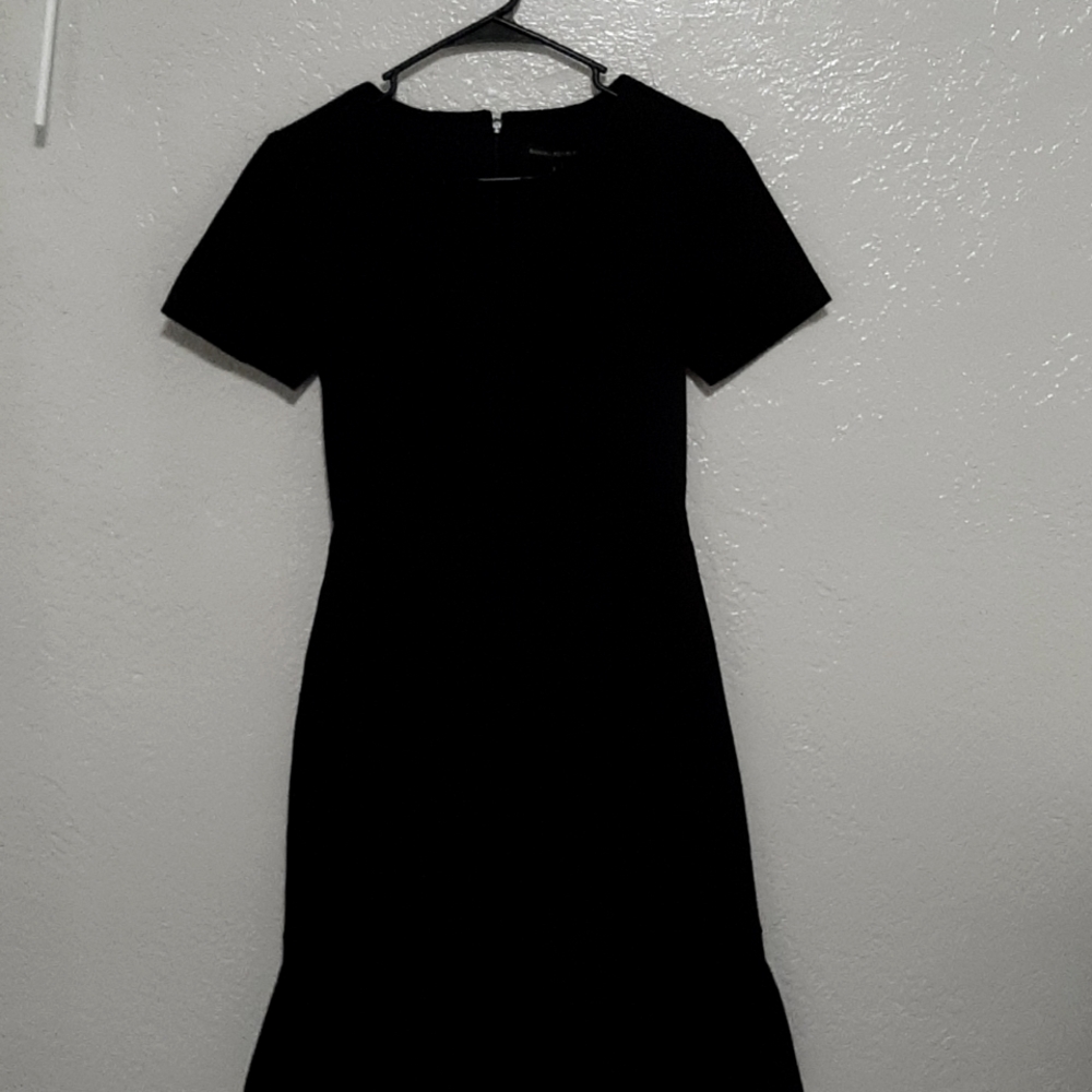 Black ruffled dress, Brand new, Size two.